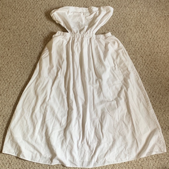 Petal and Pup White Strapless Open Back Dress - Picture 1 of 6